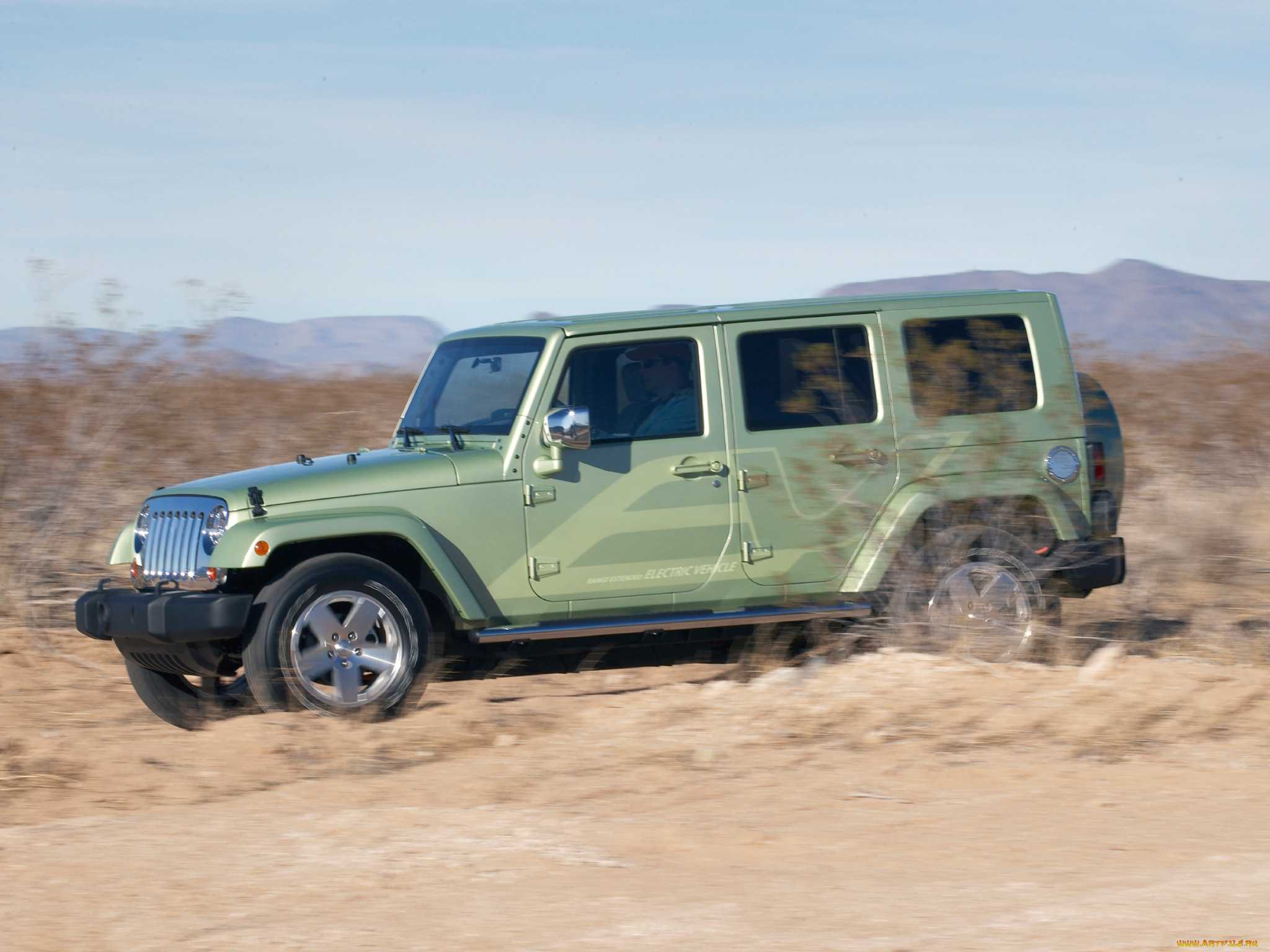 jeep wrangler unlimited ev concept 2009, , jeep, wrangler, unlimited, ev, concept, 2009